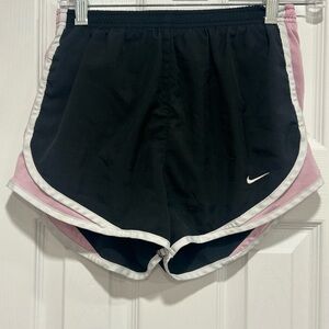 Nike Black and Pink Athletic Shorts Lightweight Design